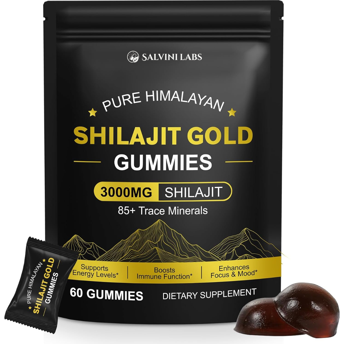 Shilajit Gold Gummies - Salvini Labs